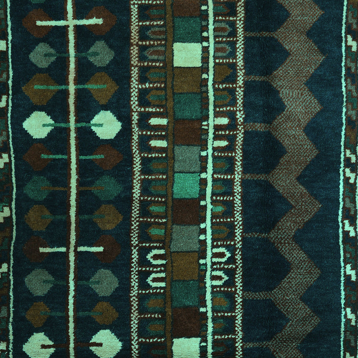 Southwestern Turquoise Country Rug, tr2387turq
