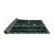 Sideview of Southwestern Turquoise Country Rug, tr2387turq