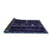 Sideview of Southwestern Blue Country Rug, tr2387blu