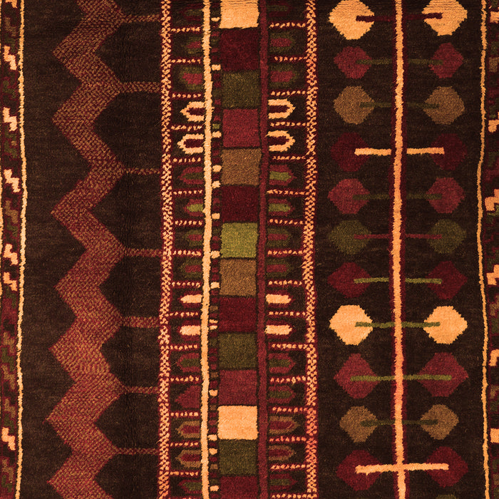 Southwestern Orange Country Rug, tr2387org