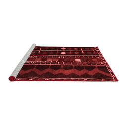 Country Red Washable Rugs
