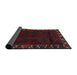 Sideview of Traditional Wine Red Persian Rug, tr2388