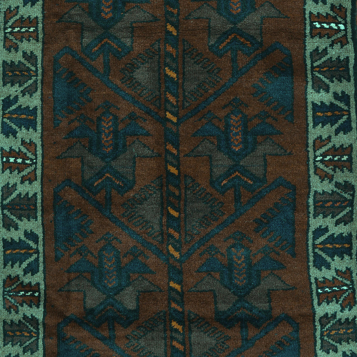 Machine Washable Persian Turquoise Traditional Area Rugs, wshtr2388turq