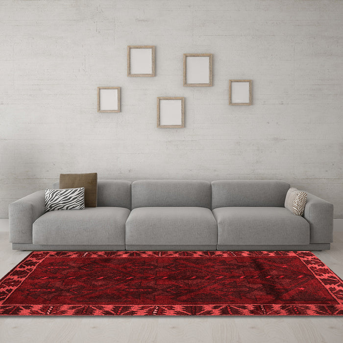 Traditional Red Washable Rugs