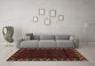 Machine Washable Persian Brown Traditional Rug in a Living Room,, wshtr2388brn