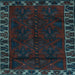 Square Persian Light Blue Traditional Rug, tr2388lblu