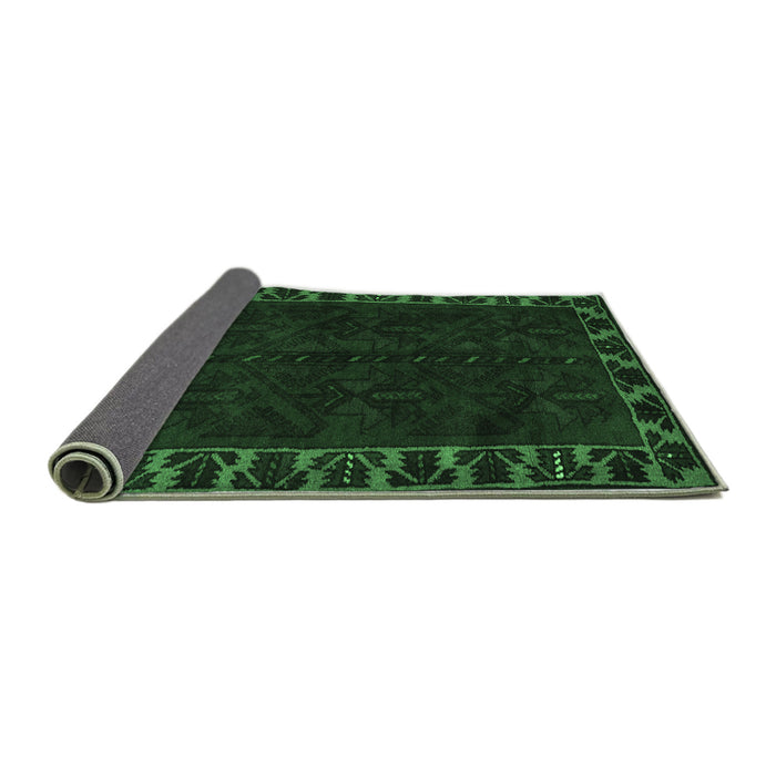 Sideview of Persian Emerald Green Traditional Rug, tr2388emgrn