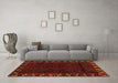 Machine Washable Persian Orange Traditional Area Rugs in a Living Room, wshtr2388org