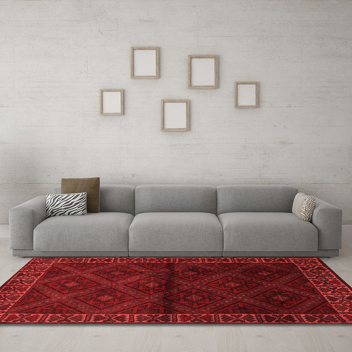 Traditional Red Washable Rugs