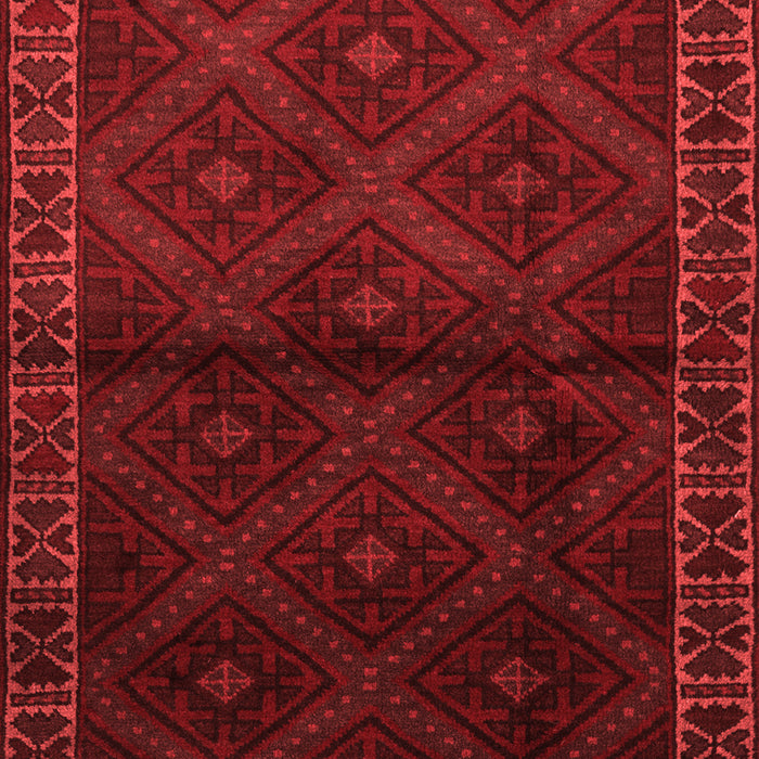 Machine Washable Persian Red Traditional Rug, wshtr2389red