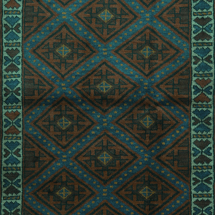 Machine Washable Persian Turquoise Traditional Area Rugs, wshtr2389turq