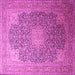 Square Medallion Pink Traditional Rug, tr238pnk