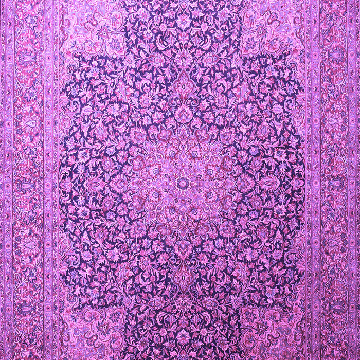Machine Washable Medallion Purple Traditional Area Rugs, wshtr238pur