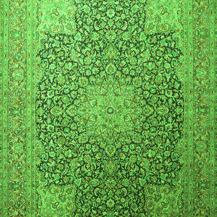 Medallion Green Traditional Rug, tr238grn