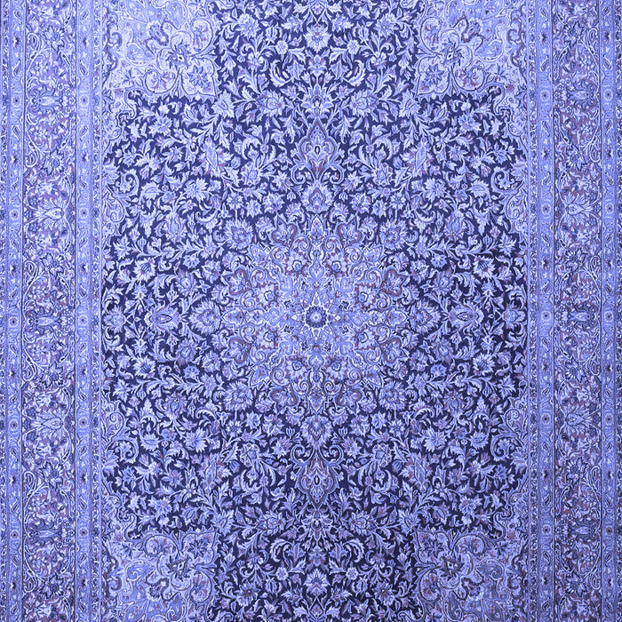 Medallion Blue Traditional Rug, tr238blu