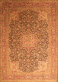 Medallion Orange Traditional Rug, tr238org