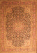 Medallion Orange Traditional Rug, tr238org