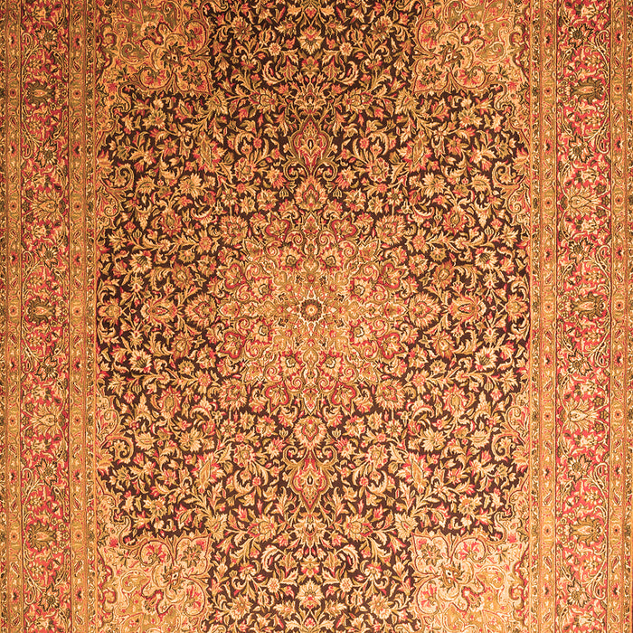 Medallion Orange Traditional Rug, tr238org