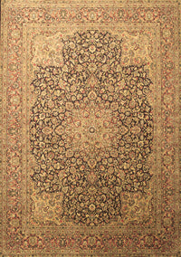 Medallion Brown Traditional Rug, tr238brn