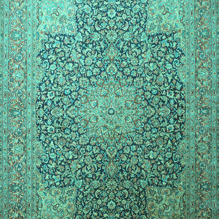 Medallion Turquoise Traditional Rug, tr238turq