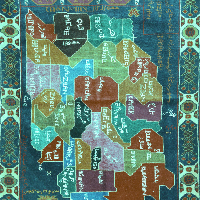 Persian Turquoise Traditional Rug, tr2390turq