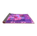 Sideview of Persian Purple Traditional Rug, tr2390pur