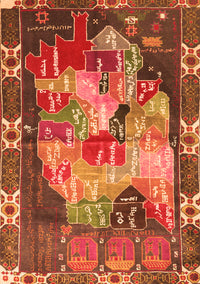 Persian Orange Traditional Rug, tr2390org