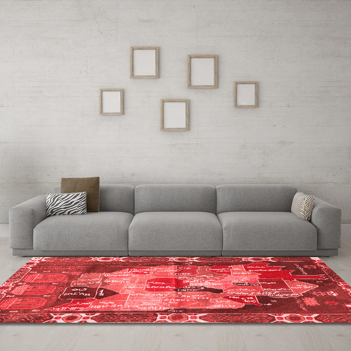 Traditional Red Washable Rugs