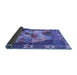 Sideview of Persian Blue Traditional Rug, tr2390blu