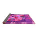 Sideview of Persian Pink Traditional Rug, tr2390pnk