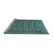 Sideview of Machine Washable Persian Light Blue Traditional Rug, wshtr2391lblu