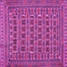 Square Machine Washable Persian Pink Traditional Rug, wshtr2391pnk