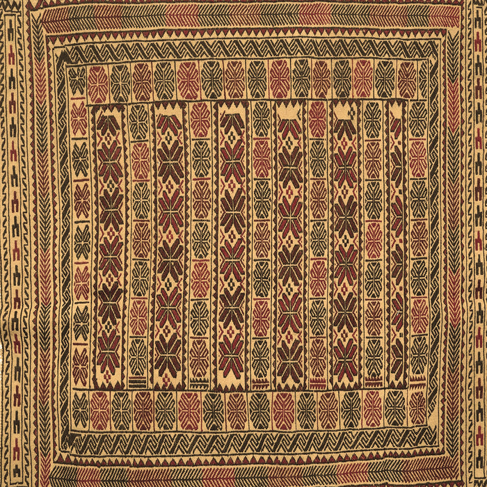 Square Machine Washable Persian Brown Traditional Rug, wshtr2391brn