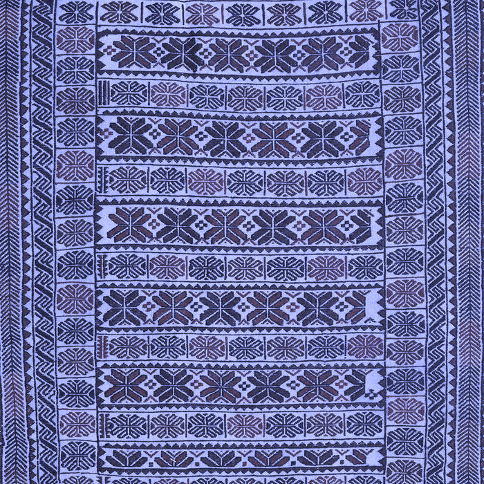Machine Washable Persian Blue Traditional Rug, wshtr2391blu