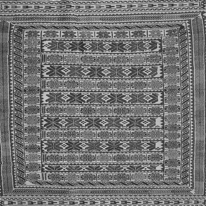Round Machine Washable Persian Gray Traditional Rug, wshtr2391gry