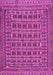 Machine Washable Persian Pink Traditional Rug, wshtr2391pnk