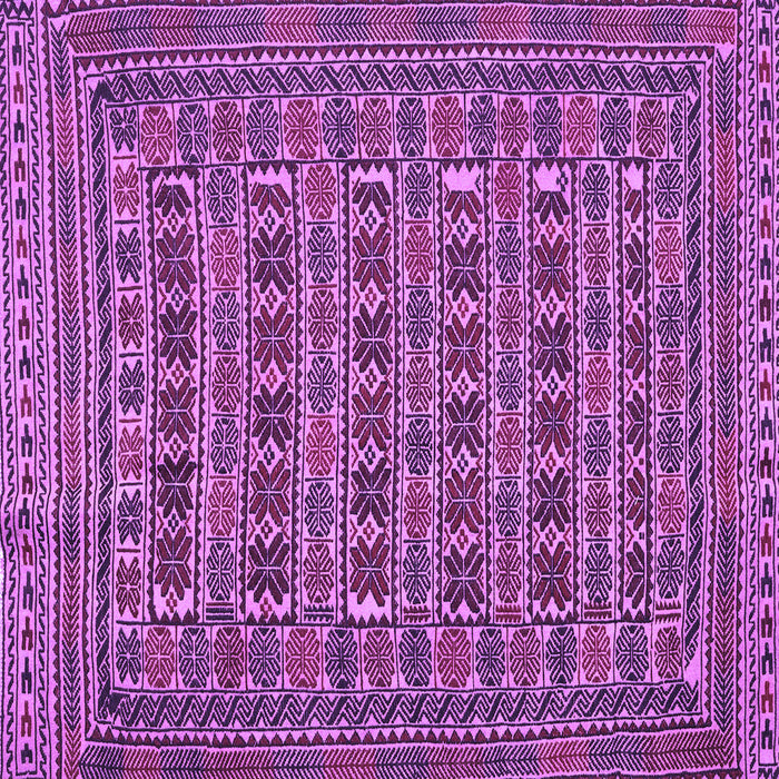 Square Machine Washable Persian Purple Traditional Area Rugs, wshtr2391pur