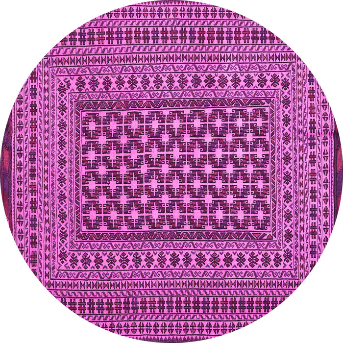 Round Persian Pink Traditional Rug, tr2392pnk