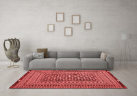 Machine Washable Persian Red Traditional Rug, wshtr2392red