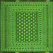 Serging Thickness of Persian Green Traditional Rug, tr2392grn