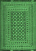 Machine Washable Persian Emerald Green Traditional Area Rugs, wshtr2392emgrn