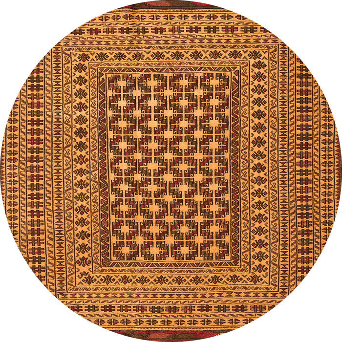 Square Persian Orange Traditional Rug, tr2392org