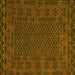 Square Persian Yellow Traditional Rug, tr2393yw