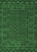 Machine Washable Persian Emerald Green Traditional Area Rugs, wshtr2393emgrn