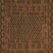 Square Persian Brown Traditional Rug, tr2393brn