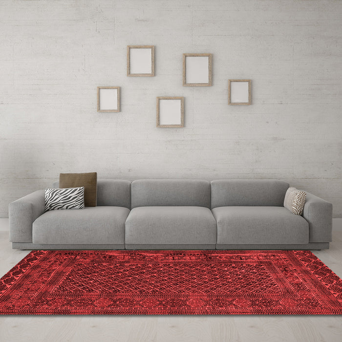 Traditional Red Washable Rugs