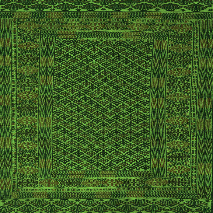 Serging Thickness of Persian Green Traditional Rug, tr2393grn