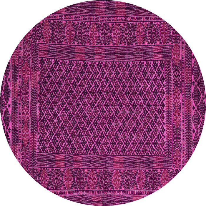 Round Persian Pink Traditional Rug, tr2393pnk