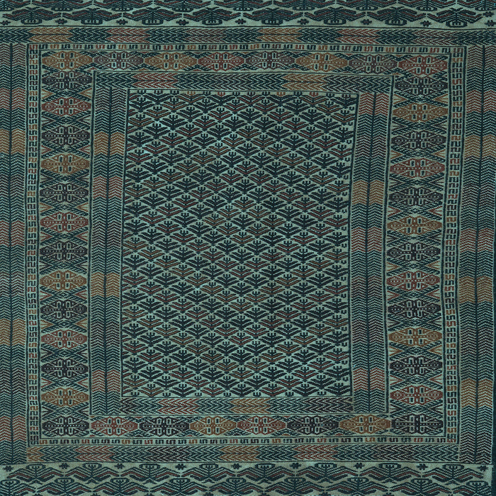 Square Persian Light Blue Traditional Rug, tr2393lblu