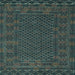 Square Persian Light Blue Traditional Rug, tr2393lblu